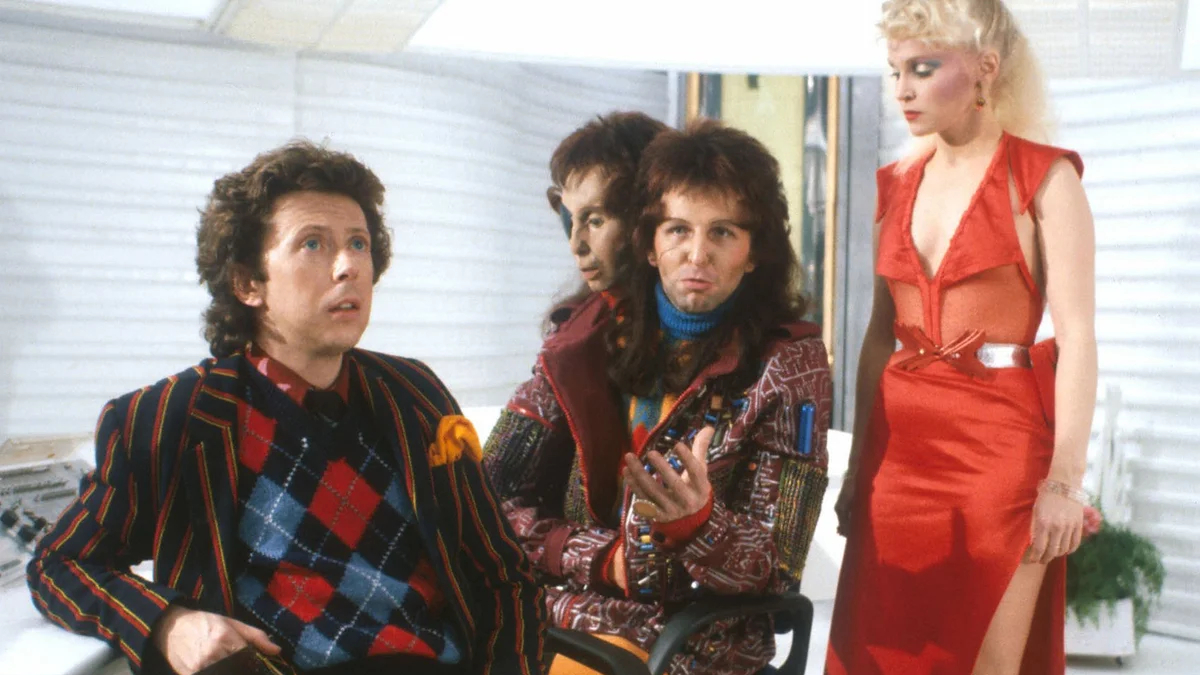 Screenshot from the The Hitchhiker’s Guide to the Galaxy Tv series