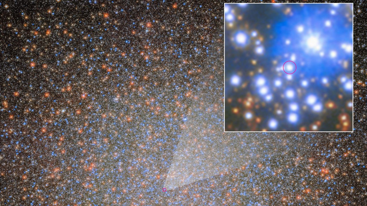 The 1st of 10,000 ‘missing’ black holes in the Omega Centauri star cluster has been found by the Hubble and James Webb space telescopes