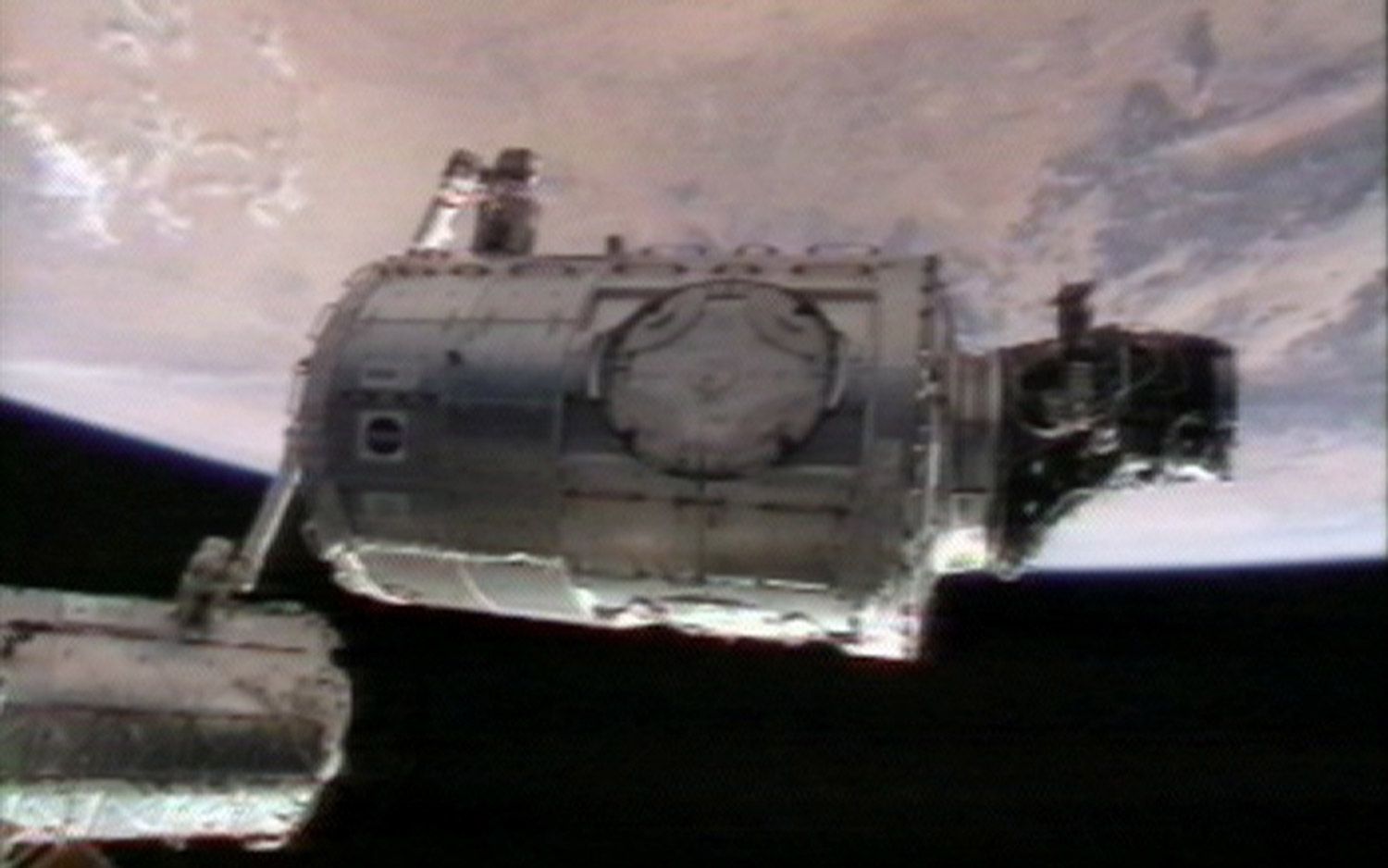 The U.S. Harmony node flew to space aboard space shuttle Discovery during mission STS-120, in October 2007.
