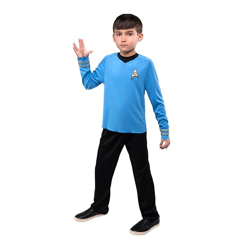 Star Trek Spock Official Youth Halloween Costume - Premium Quality Long Sleeve Top With Black Pants (s)