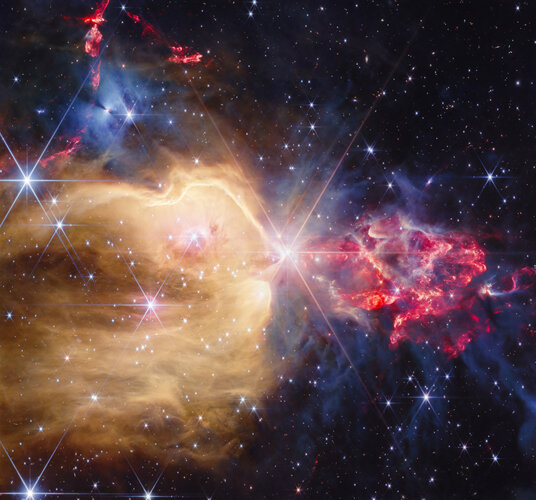 Webb captures commotion from nebula’s stellar jets